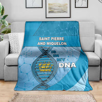 Saint Pierre And Miquelon Is In My DNA Blanket - Wonder Print Shop