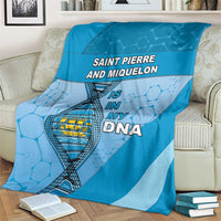 Saint Pierre And Miquelon Is In My DNA Blanket - Wonder Print Shop