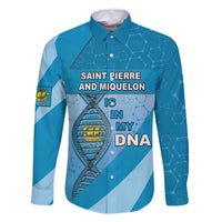 Saint Pierre And Miquelon Is In My DNA Family Matching Off Shoulder Maxi Dress and Hawaiian Shirt - Wonder Print Shop