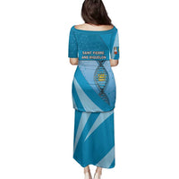 Saint Pierre And Miquelon Is In My DNA Family Matching Puletasi and Hawaiian Shirt - Wonder Print Shop