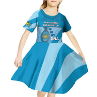 Saint Pierre And Miquelon Is In My DNA Kid Short Sleeve Dress - Wonder Print Shop