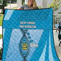 Saint Pierre And Miquelon Is In My DNA Quilt - Wonder Print Shop