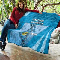 Saint Pierre And Miquelon Is In My DNA Quilt - Wonder Print Shop
