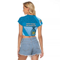 Saint Pierre And Miquelon Is In My DNA Raglan Cropped T Shirt - Wonder Print Shop