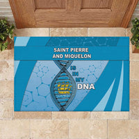 Saint Pierre And Miquelon Is In My DNA Rubber Doormat - Wonder Print Shop