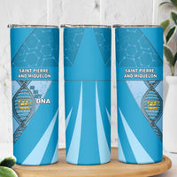 Saint Pierre And Miquelon Is In My DNA Skinny Tumbler - Wonder Print Shop