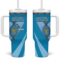 Saint Pierre And Miquelon Is In My DNA Tumbler With Handle - Wonder Print Shop