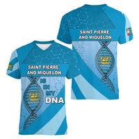 Saint Pierre And Miquelon Is In My DNA Women V-Neck T-Shirt - Wonder Print Shop