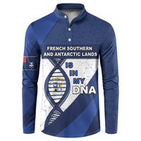 French Southern And Antarctic Lands Is In My DNA Button Sweatshirt - Wonder Print Shop