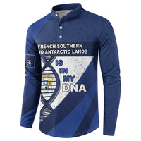 French Southern And Antarctic Lands Is In My DNA Button Sweatshirt - Wonder Print Shop