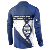 French Southern And Antarctic Lands Is In My DNA Button Sweatshirt - Wonder Print Shop