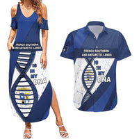 French Southern And Antarctic Lands Is In My DNA Couples Matching Summer Maxi Dress and Hawaiian Shirt - Wonder Print Shop