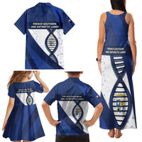French Southern And Antarctic Lands Is In My DNA Family Matching Tank Maxi Dress and Hawaiian Shirt - Wonder Print Shop