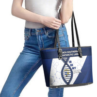 French Southern And Antarctic Lands Is In My DNA Leather Tote Bag - Wonder Print Shop