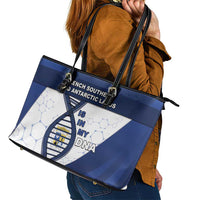 French Southern And Antarctic Lands Is In My DNA Leather Tote Bag - Wonder Print Shop