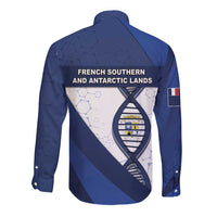 French Southern And Antarctic Lands Is In My DNA Long Sleeve Button Shirt - Wonder Print Shop