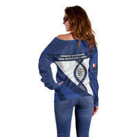 French Southern And Antarctic Lands Is In My DNA Off Shoulder Sweater - Wonder Print Shop