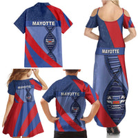 Mayotte Is In My DNA Family Matching Summer Maxi Dress and Hawaiian Shirt - Wonder Print Shop