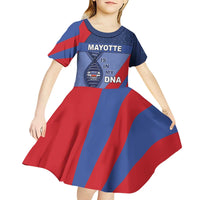 Mayotte Is In My DNA Kid Short Sleeve Dress - Wonder Print Shop