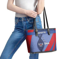 Mayotte Is In My DNA Leather Tote Bag - Wonder Print Shop