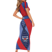 Mayotte Is In My DNA Short Sleeve Bodycon Dress - Wonder Print Shop