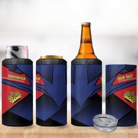 Personalized Liechtenstein 4 in 1 Can Cooler Tumbler Crown Symbol - Wonder Print Shop