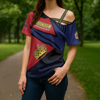 Personalized Liechtenstein Cross Shoulder Shirt Crown Symbol - Wonder Print Shop