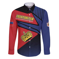 Personalized Liechtenstein Family Matching Long Sleeve Bodycon Dress and Hawaiian Shirt Crown Symbol - Wonder Print Shop