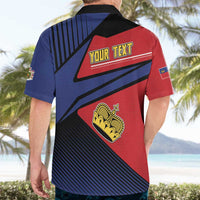 Personalized Liechtenstein Hawaiian Shirt Crown Symbol - Wonder Print Shop