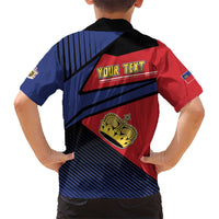 Personalized Liechtenstein Kid Hawaiian Shirt Crown Symbol - Wonder Print Shop