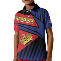 Personalized Liechtenstein Kid Polo Shirt Crown Symbol - Wonder Print Shop