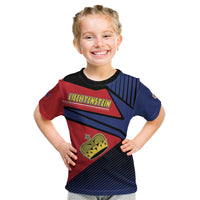 Personalized Liechtenstein Kid T Shirt Crown Symbol - Wonder Print Shop