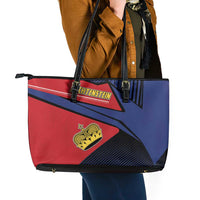Liechtenstein Leather Tote Bag Crown Symbol - Wonder Print Shop