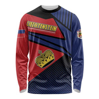 Personalized Liechtenstein Long Sleeve Shirt Crown Symbol - Wonder Print Shop