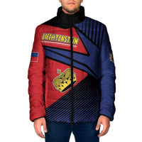 Personalized Liechtenstein Padded Jacket Crown Symbol - Wonder Print Shop