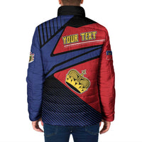 Personalized Liechtenstein Padded Jacket Crown Symbol - Wonder Print Shop