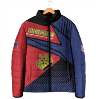 Personalized Liechtenstein Padded Jacket Crown Symbol - Wonder Print Shop