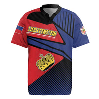 Personalized Liechtenstein Rugby Jersey Crown Symbol - Wonder Print Shop