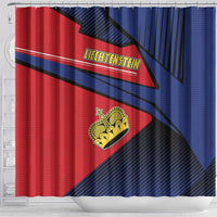 Liechtenstein Shower Curtain Crown Symbol - Wonder Print Shop