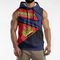 Personalized Liechtenstein Sleeveless Hoodie Crown Symbol - Wonder Print Shop