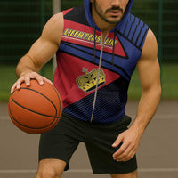 Personalized Liechtenstein Sleeveless Zip Hoodie Crown Symbol - Wonder Print Shop