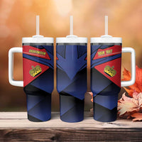 Personalized Liechtenstein Tumbler With Handle Crown Symbol - Wonder Print Shop