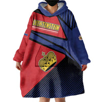 Personalized Liechtenstein Wearable Blanket Hoodie Crown Symbol - Wonder Print Shop