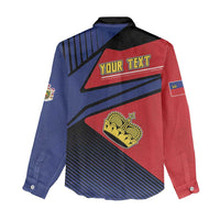 Personalized Liechtenstein Women Casual Shirt Crown Symbol - Wonder Print Shop