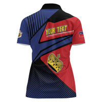 Personalized Liechtenstein Women Polo Shirt Crown Symbol - Wonder Print Shop