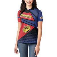 Personalized Liechtenstein Women Polo Shirt Crown Symbol - Wonder Print Shop