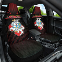 Lithuania Car Seat Cover Knight In Armor With Map - Wonder Print Shop
