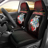 Lithuania Car Seat Cover Knight In Armor With Map - Wonder Print Shop