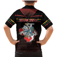 Personalized Lithuania Family Matching Mermaid Dress and Hawaiian Shirt Knight In Armor With Map - Wonder Print Shop