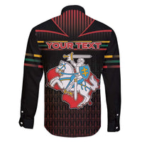 Personalized Lithuania Family Matching Short Sleeve Bodycon Dress and Hawaiian Shirt Knight In Armor With Map - Wonder Print Shop